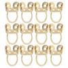 12Pcs Finger Picks Adjustable Stainless Steel Banjo Ukulele Guitar Plucked