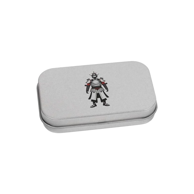 80mm 'Japanese Samurai Armor' Metal Hinged Tin/Storage Box (TT00228179)