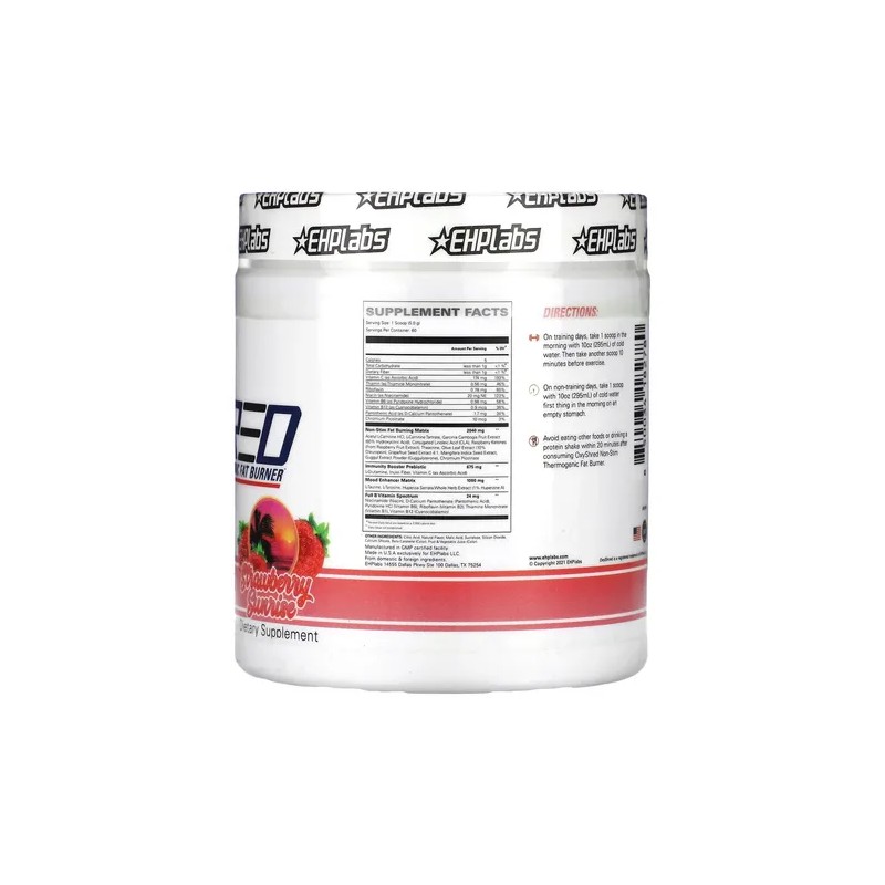 Ehp Labs Oxyshred Non-stim Quemador De Grasa Termo 270 Sabor