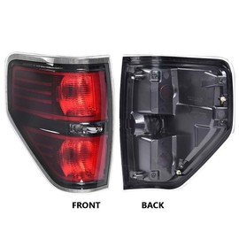 Left Tail Light Assembly, Compatible With Ford F150 2009-2014(NOT Fit Original Model with LED Tail Lamp) 2 Door Regular Cab 4 Door Extra Cab 4 Door Crew Cab, Rear Brake Lamp, 1Pcs