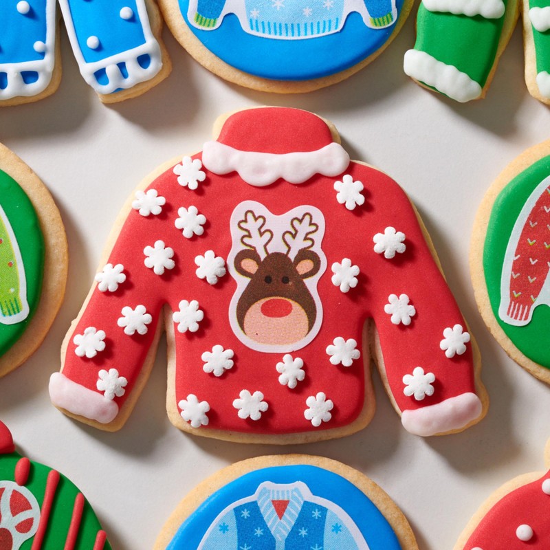 DecoPac White Snowflake Quins, 16.5oz, Fancy Sprinkles Shaped Like Snowflakes,