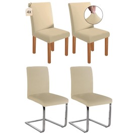 Dmyifan Chair Covers, Set of 4, Stretch Chair Covers, Swing Chairs, Removable Washable Chair Covers, Chair Cover for Dining Room, Hotel, Banquet, Party Decoration, Wedding