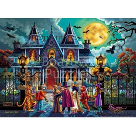 Boardwalk Puzzles Haunted House, 500 Piece Jigsaw Puzzle for Adults, Made in USA