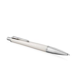 Parker Urban Ballpoint Pen | Premium Pearl Metal Chiselled | Medium Point Blue Ink | Gift Box