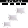 White Pillowcases Queen 4 Pack, 20x30 Pillow Cases with Envelope