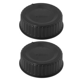 YINETTECH Pack of 2 Rear Lens Caps, 50 mm, Camera Lens Rear Cover, LF-4, Compatible with Nikon D-Series D7500, D5, D6, D5600, D4S, D500, 18 mm, Black
