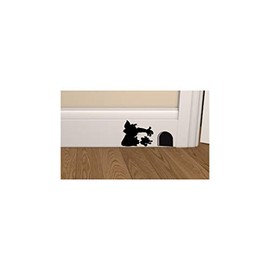 Epic Modz Inspired Cat vs Mouse Skirting Board Vinyl Decal Sticker Wall Art Bedroom Living Room Lounge car
