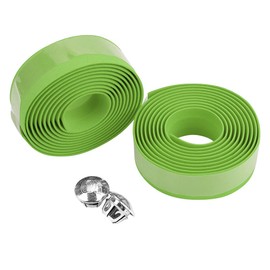 WOHPNLE Bike Handlebar Tapes, Road Bicycle Bar Tape EVa Handle Wraps Cork Bike Handlebar Tape Bicycle Bar Tape for Road Cycling Handlebars(Green)