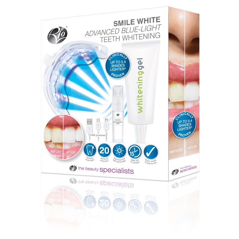 Rio Smile White Advanced Blue-Light Teeth Whitening Treatment