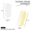 BlingKingdom 2 PCS Self-Adhesive Push-Pull Handles No-Drilling Cupboard Pulls Plastic