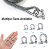 Bow Shackle Reedny 304 Stainless Steel 5/32", 1/4", 5/16",3/8", 1/2",