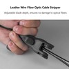 Fiber Optic Cable Stripper, Horizontal Cutting Longitudinal Slitting Fiber Stripping