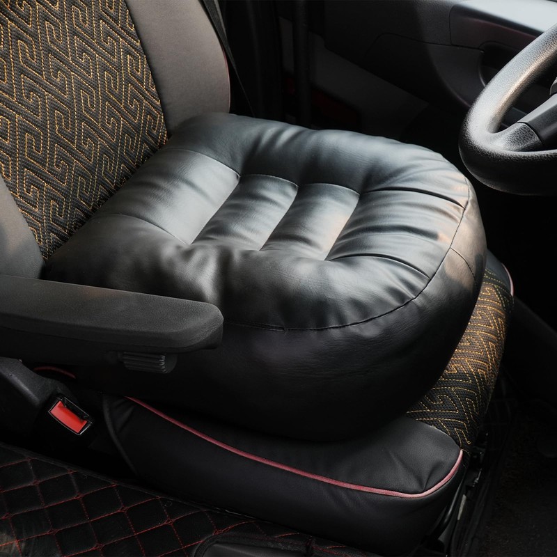 YOUFI Super Thicken Leather Car Seat Cushion for Adults -