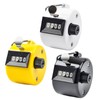 PLLDVEFD 3 Pieces Plastic Counter, Portable Counting Tool, Manual Counter,