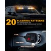 HLAUTO 6Z4J Emergency Dash Strobe Lights: 2x16.8 inch Amber White