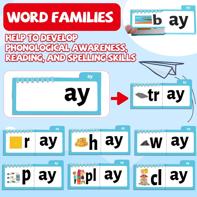 chiazllta 48 Word Family Build Book Spell Read and Rhyme
