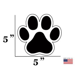 Rogue River Tactical Pet Dog Cat Paw Print Bumper Sticker Car Decal Gift Laptop Wall Window Bumper Sticker 5"