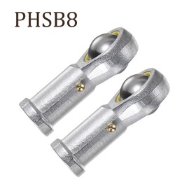 Kozelo PHSB8 1/2 Inch Rod Ends Set - 2 Pieces [1/2-20 Left Thread & Right Thread] Connector Joint Head Bearing, Galvanised Steel