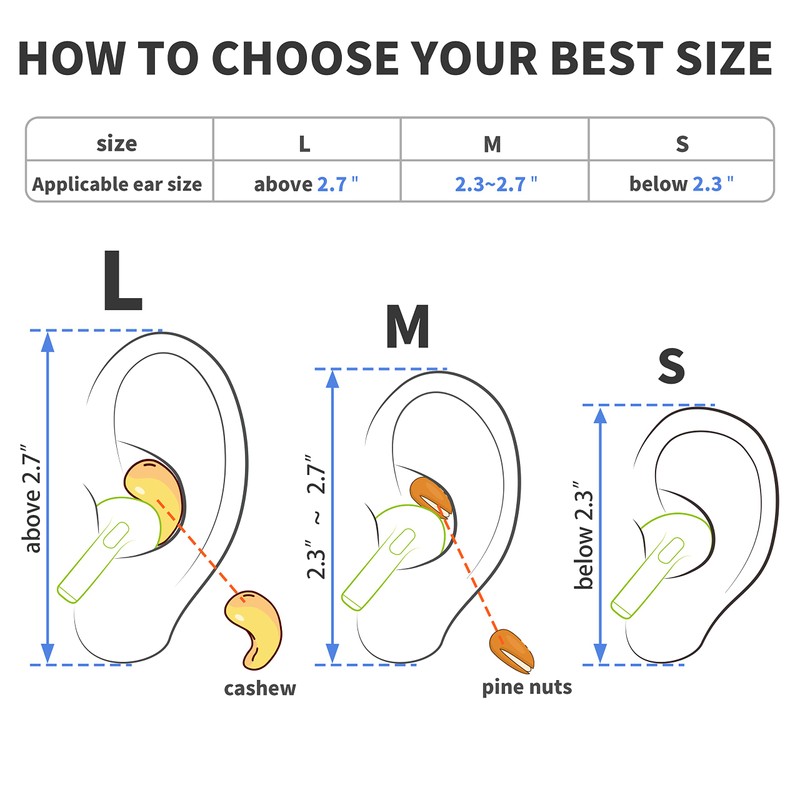 DamonLight Ear Hooks 2 Pairs for AirPods Pro 2 &