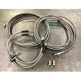 Valex Racing Complete Stainless Rear Brake Line Replacement Kit For 94-97 Honda Accord W/disc