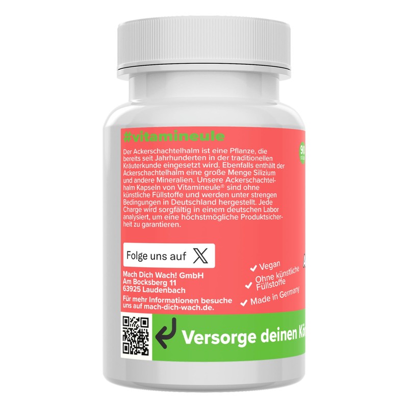 Horsetail Capsules - High Dose 500 mg Tin Herb -