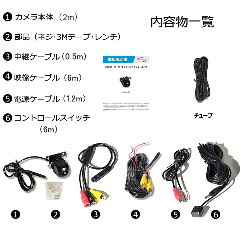 PARKVISION Multi-View Backup Camera, Front Camera, Wide Angle, Horizontal 180°