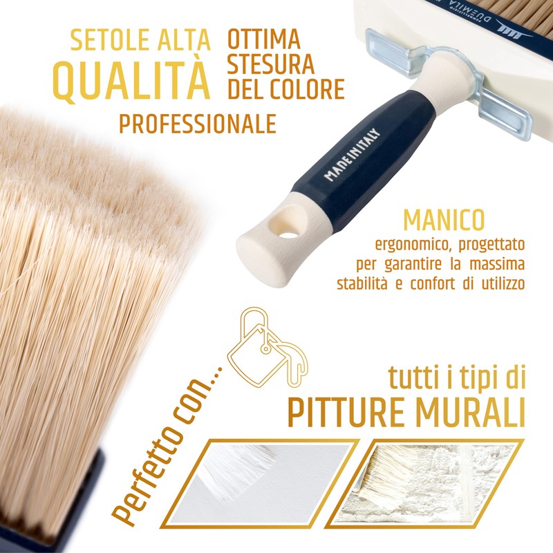 PENNELLIFICIO 2000 | Ceiling Brush with Plastic Handle, Brush, for
