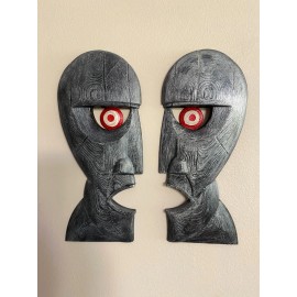 Division Bell - Pink Floyd - Sculpture Heads - Wall Decor