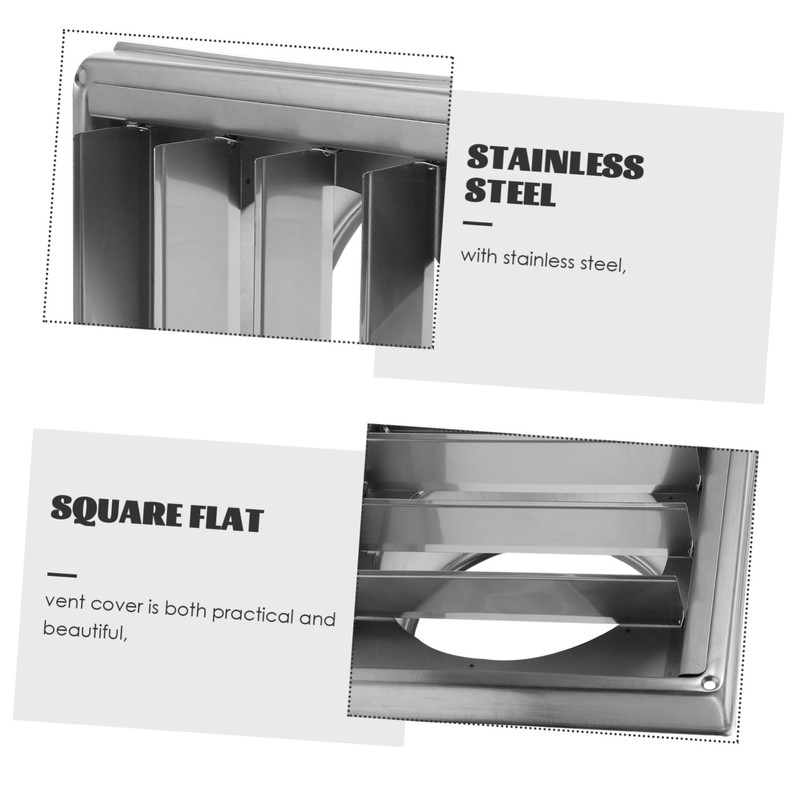 COHEALI Stainless Steel Dryer Vent Cover Louvered Outdoor Vent Cap