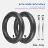 ulip (2-Pack) 60/70-6.5 Inner Tube Replacement Straight Vavle 10 Inch