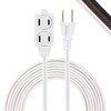 GE GE 51954 3-Outlet Extension Cord 12 Ft Power Strip
