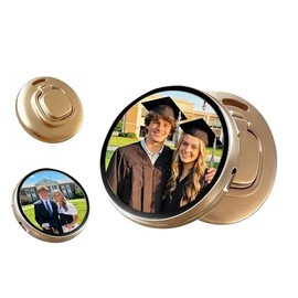 Mini LED Electronic Pin 1.89” Digital Photo Frame Button Badge, Touch Control Photo & GIF Display, Ideal Gift for Events & Daily Use