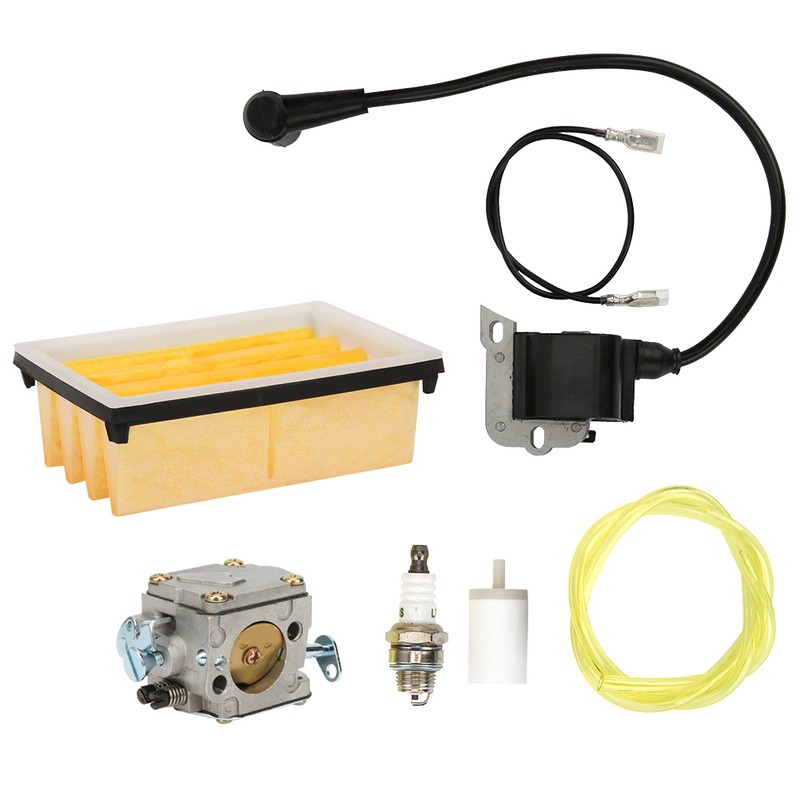 Carburetor Ignition Coil Air Fuel Filter Kit Replacement Fit for