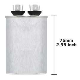 VEXUNGA 15uF 370/440VAC 50/60Hz CBB65 CBB65A Oval Run Start Capacitor 15 MFD 370V/440V Air Conditioner Capacitors for AC Unit Fan Motor Start or Pool Pump or Air Condenser Straight Cool