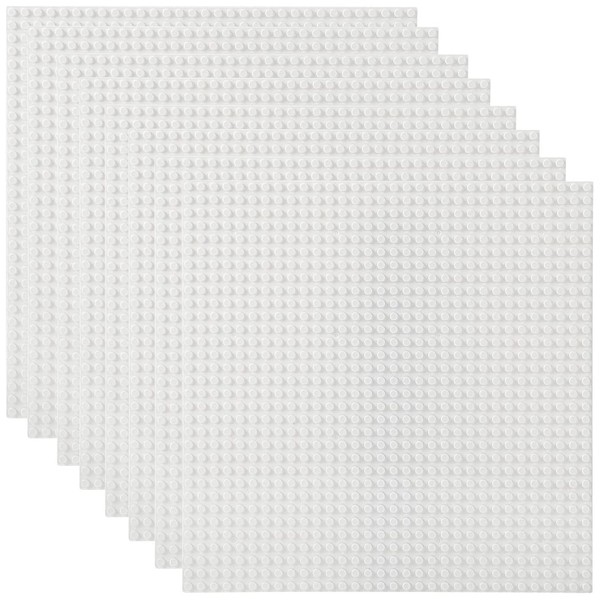 Lekebobor 8 Packs Classic Baseplates Building Base Plates for Building