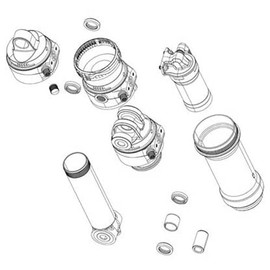 RockShox Rear Shock Mounting Hardware 3-Piece 1/2" 8 x 51.95 (mperial & Metric