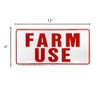 Hy-Ko Products 361951 Farm Use Id Tag White/Red, 6(h) x