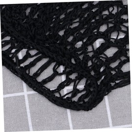 WOONEKY 3 Piezas redecilla para dormir redecilla para el cabello de malla para mujer as para mujer bandanas ganchillos para crochet bandas para el cabello red de rayón Black