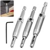 3 Pcs Self Centering Drill Bit Set High Speed Steel