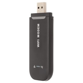 Bewinner 4G LTE USB WiFi Modem Hotspot Device, Portable Mini Router with SIM Card Slot, High Speed USB Powered Wireless Mobile Network Router Support 10 Users, Black