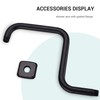 TRUSTMI Shower Arm with Flange 13 Inch S Shape Stainless