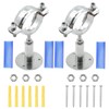 ZUDKSUY 2 Pack 2-1/4 Inch Wall Mount Ceiling Mount Pipe