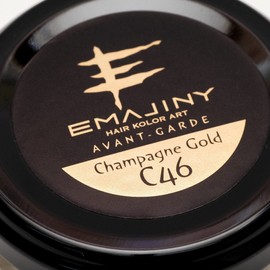 EMAJINY Champagne Gold C46 Champagne Gold Color Wax [Made in Japan] [Unscented] [One Day Flashy Hair Can Be Washed With Shampoo]