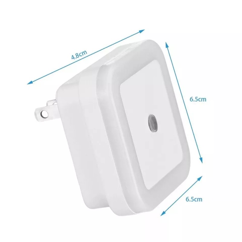 FixurCell 6-Pcs Plug-in LED Night Lights Lamp Dusk to Dawn