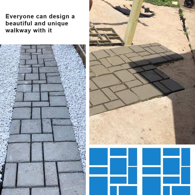 CJGQ Jumbo Size 2Pack Walk Maker Reusable Concrete Path Maker