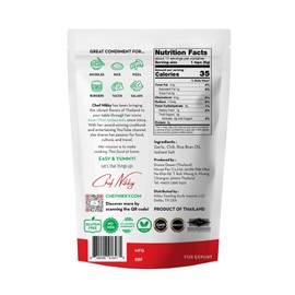 CHEF NIKKY'S THAI ORIGINAL CRISPY CHILI - a Premium Hot Sauce with a Nice Chili Crunch - No MSG - Garlic Oil with Chili Crisp & Thai Chili Peppers.