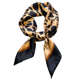 MAIRY Bandana Large Square Satin Headscarves Hair Scarves Silk Accessories Classic Patterned Squares Beach Wrap, GB070427