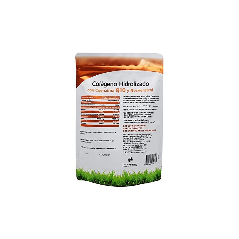 Vidanat Colágeno Hidrolizado Con Coenzima Q10 Y Resveratrol con 300g