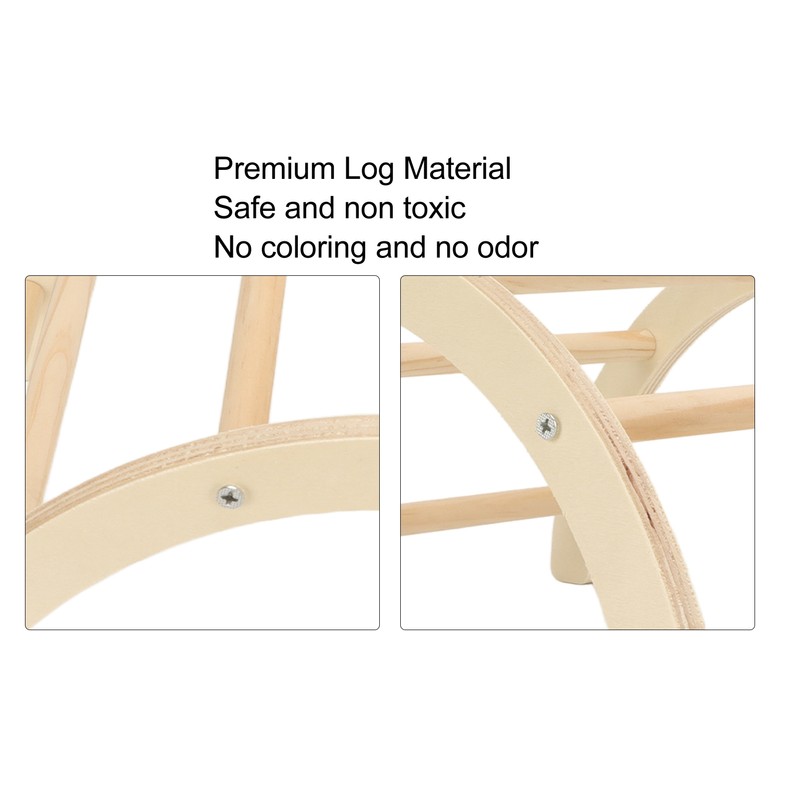 Chick Perch Paw Grinding Stable Structure Arch Shape Wooden Chicken