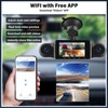 UNITOPSCI 4 Channel WiFi 1080P Dash Cam Front Rear Inside